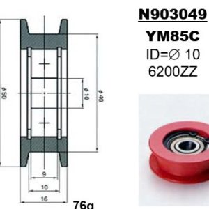 Con lăn vòng bi sứ Yuasa bearing roller guide No. N903049 CTA SETSUBI